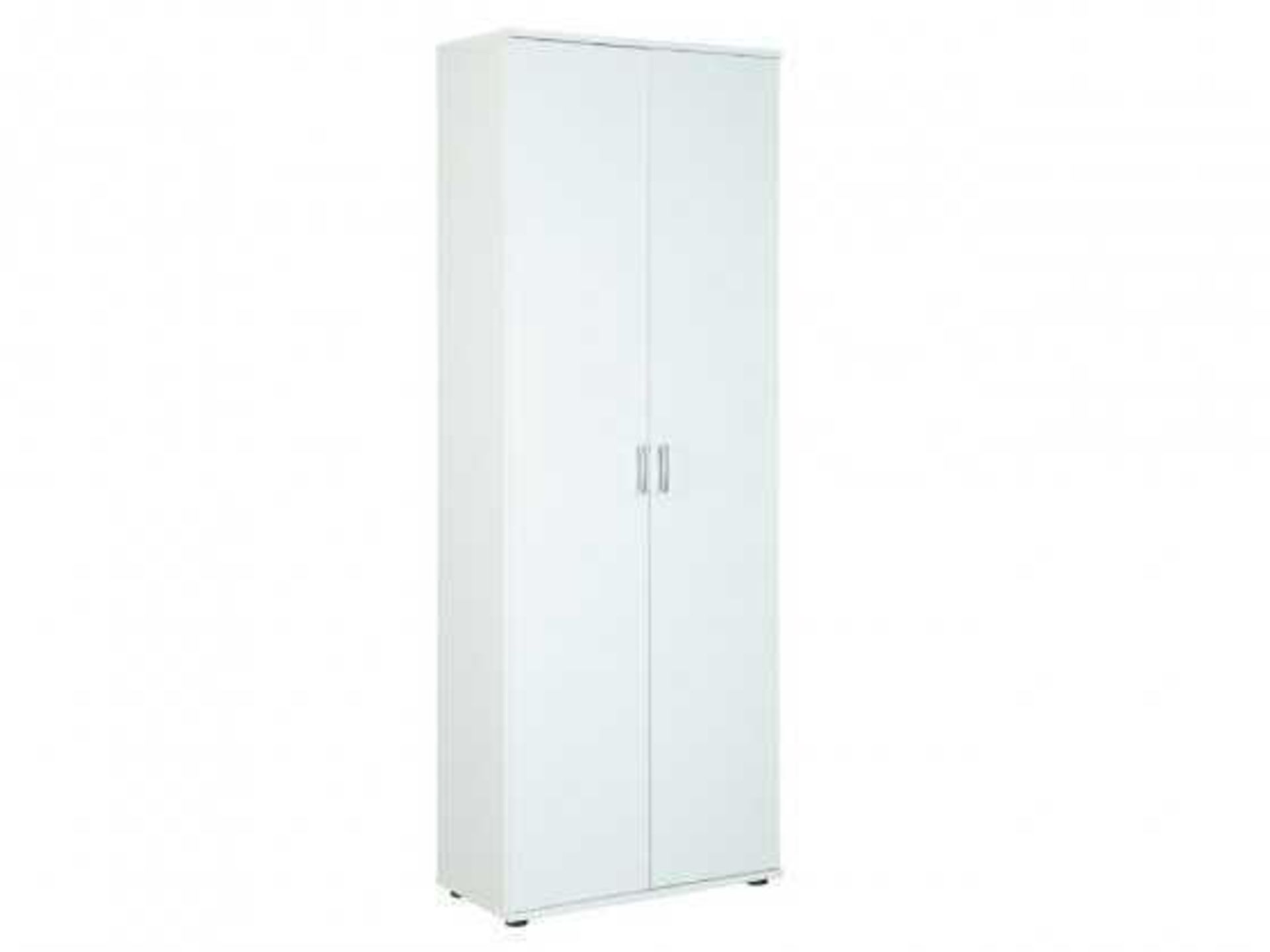 RRP £150 Boxed Interlink Arconati White Gloss 2 Door Cabinet