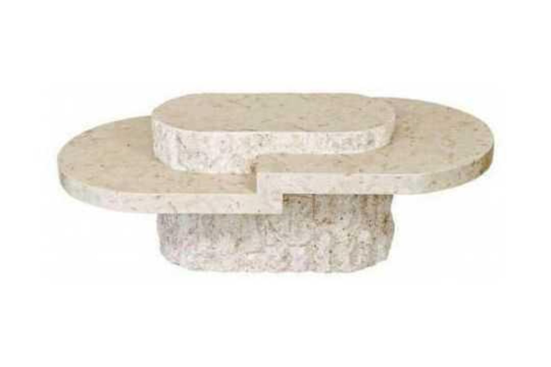 RRP £430 Boxed Burma Mactan Stone Coffee Table