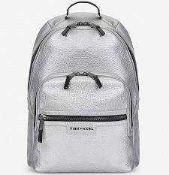 RRP £140 Tiba And Marl Elwood Silver Changing Backpack