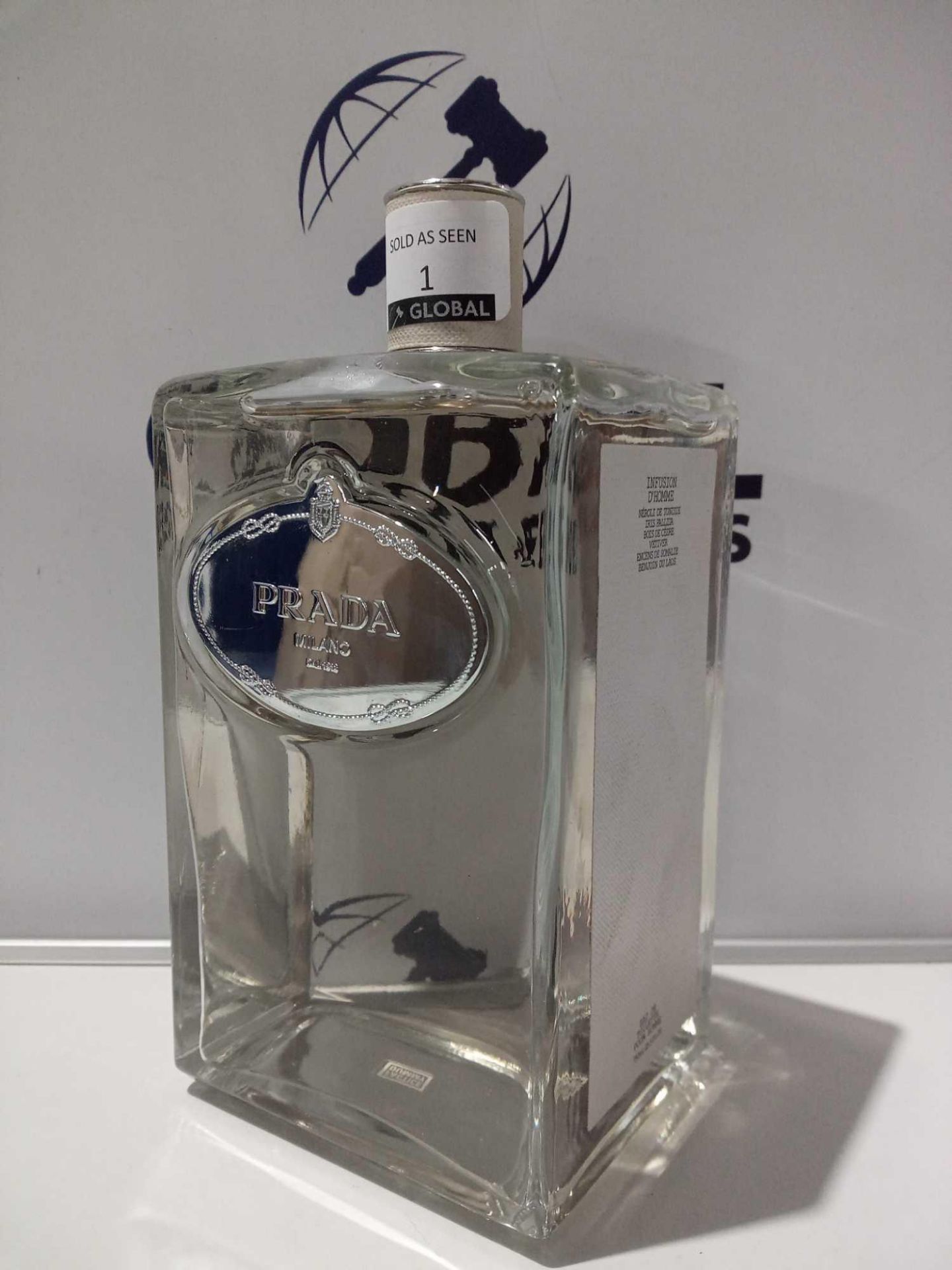 RRP £200 Unboxed Full 750Ml Bottle Of Prada Infusion D'Homme Edt Spray