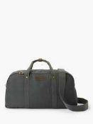 RRP £175 Barbour Wax Cotton Holdall In Grey