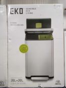 RRP £160 Boxed Eco Sensible Living X Cube Recycling Bin Combined 40 L