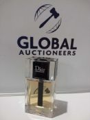 RRP £80 Unboxed 100Ml Bottle Of Dior Homme Edt Spray Ex-Display