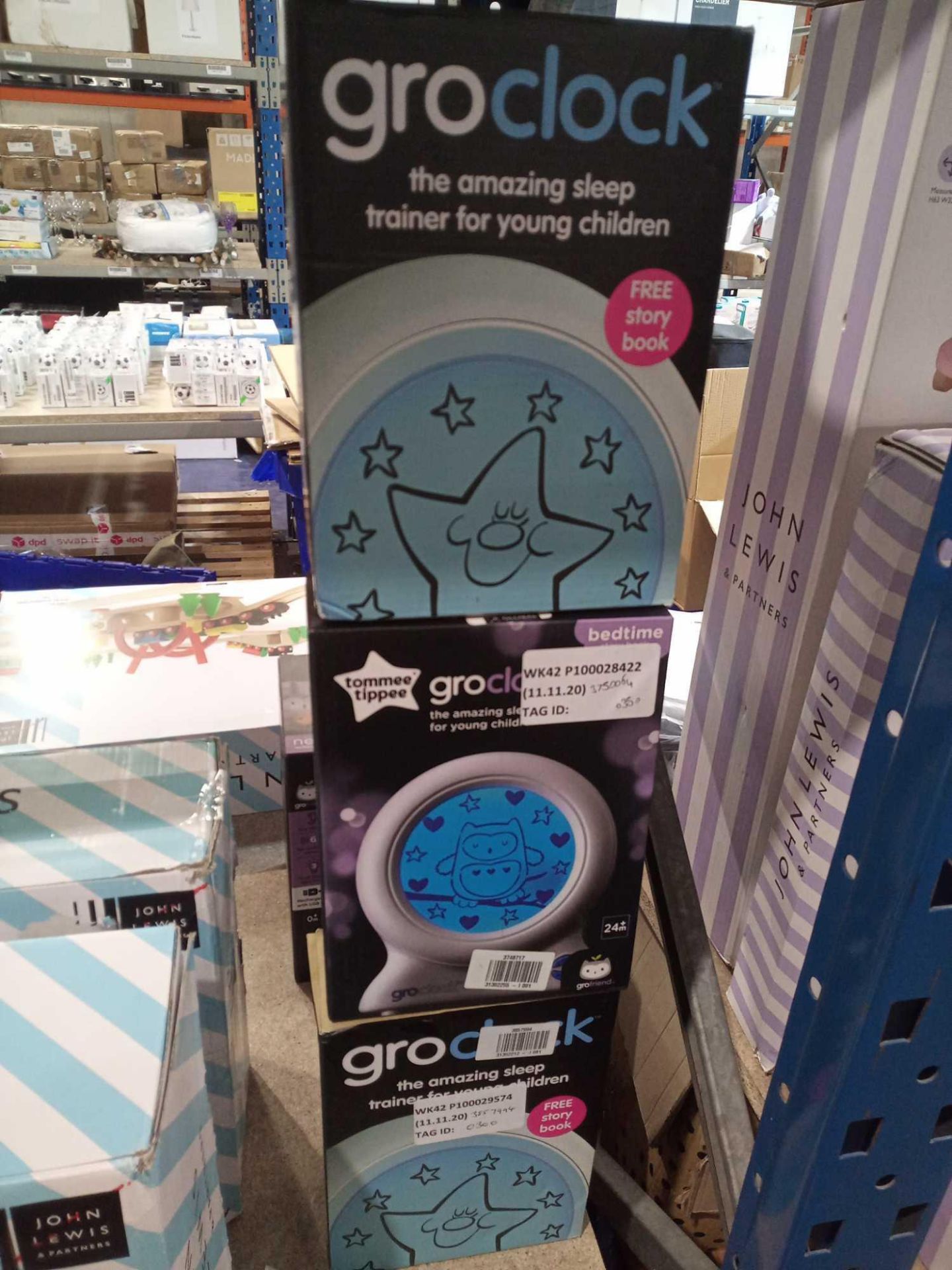 RRP £30 Each Boxed Assorted Children Bed Night Devices To Include Grow Clocks And Tommee Tippee Olli