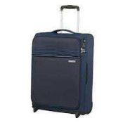 RRP £60 American Tourister Superlite 1.6 Kg Upright Cabin Bag In Blue