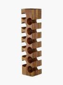 RRP £125 John Lewis Solid Wooden Designer Wine Rack 12 Bottle