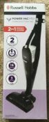 RRP £100 Boxed Russell Hobbs Power Vac Pro Cordless Stick Vacuum Cleaner