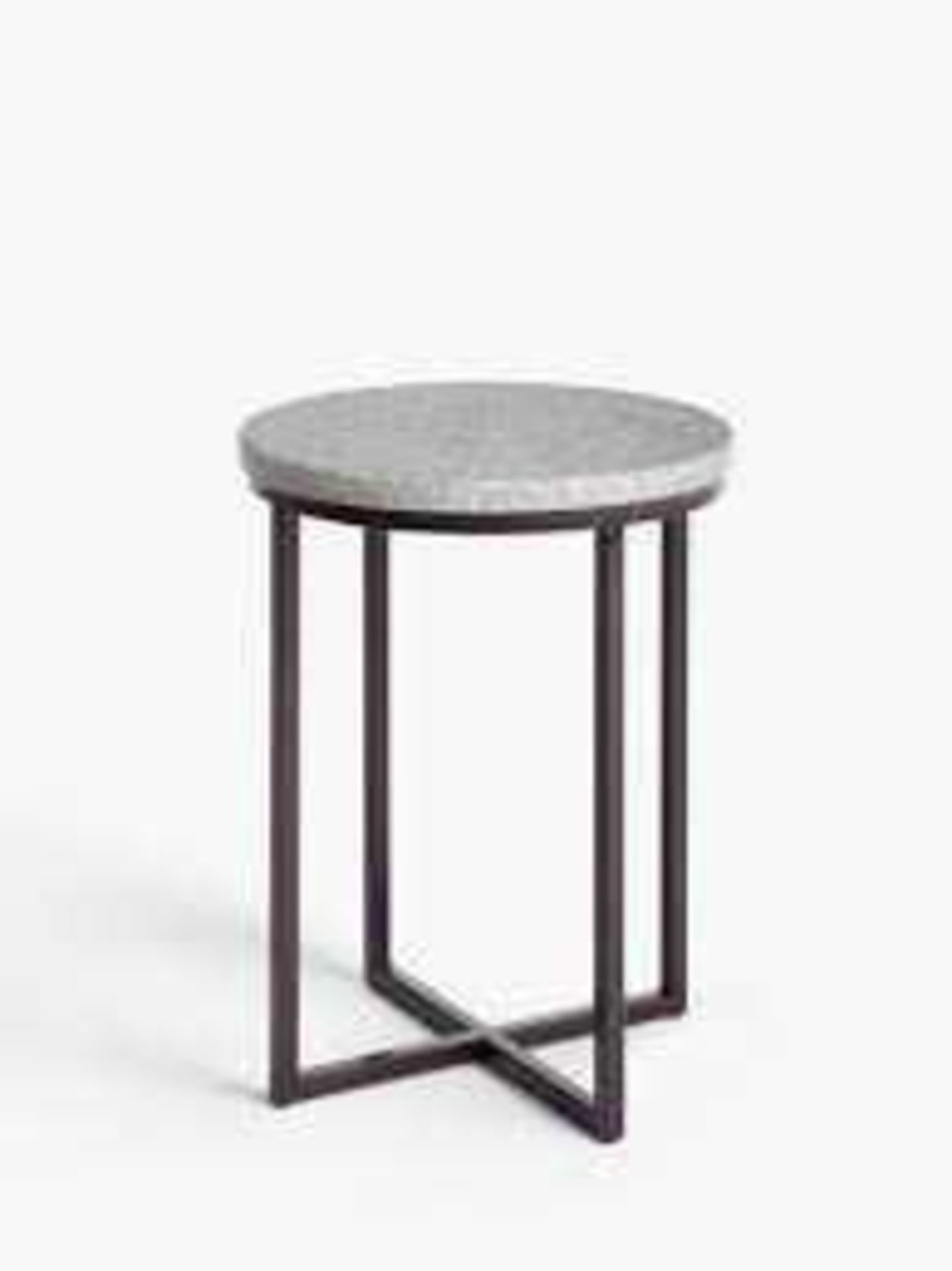 RRP £70 Boxed John Lewis Rayna Terrazzo Side Table Small