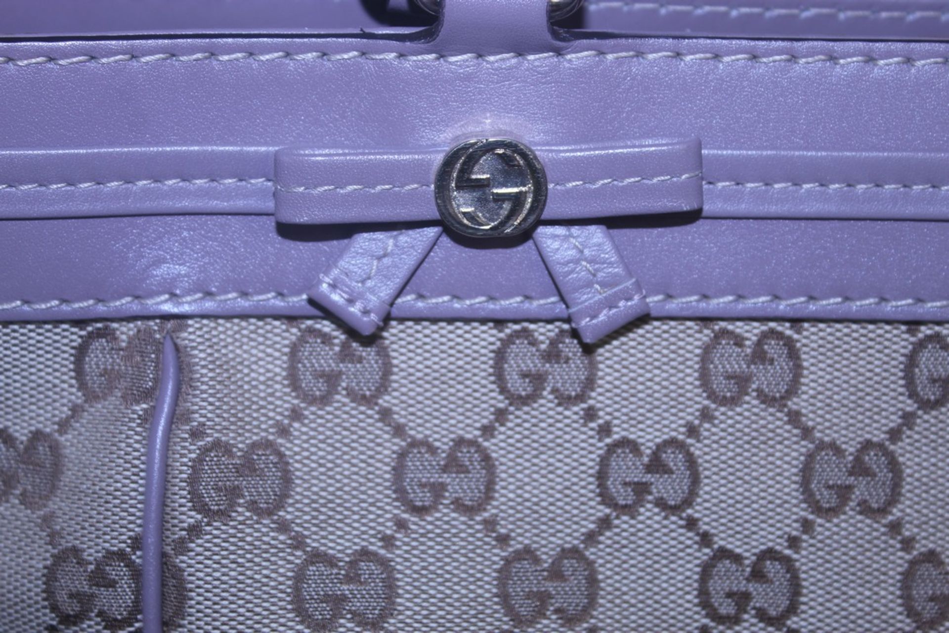 RRP £1200 Gucci Mayfair Tote Shoulder Bag In Beige/Brown Monogrammed Canvas Condition Rating Aa ( - Image 3 of 3