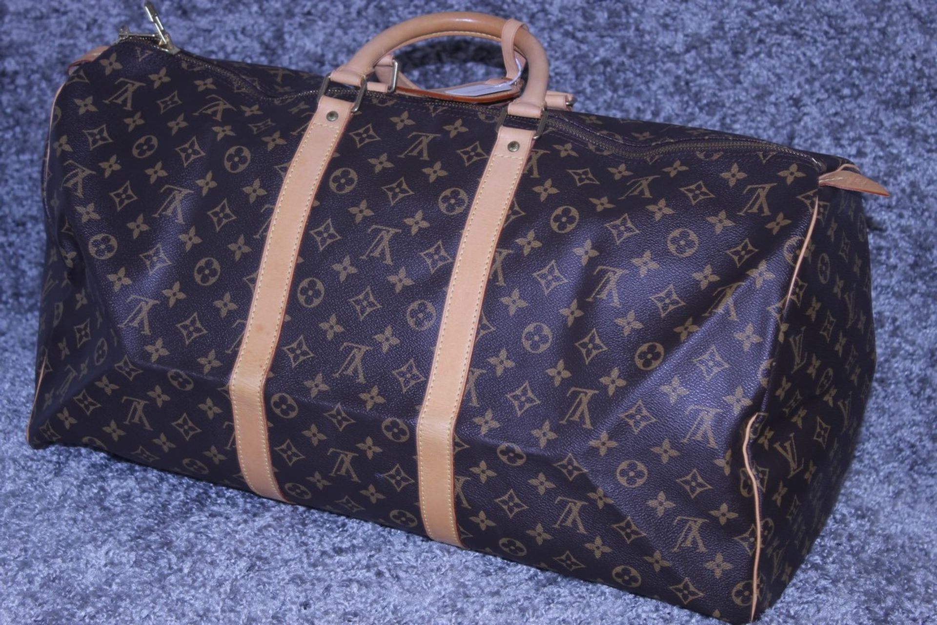 RRP £1,500 Louis Vuitton Keepall 55 Travel Bag, Brown Monogram Coated Canvas, 55X28X25Cm (Production - Image 3 of 4