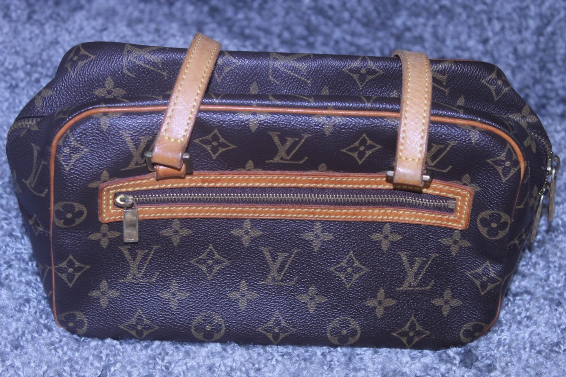 RRP £1400 Louis Vuitton Cite Shoulder Bag In Brown Coated Monogram Canvas. Condition Rating B ( - Image 2 of 3