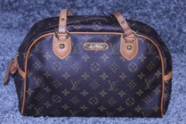 RRP £1,650 Louis Vuitton Montorgueil Handbag, Brown Monogram Coated Canvas, 30X20X13Cm, Condition