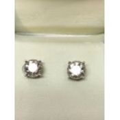 RRP £8,950 18 Carat White Gold Solitaire Diamond Solitaire Earrings, Total Stone Weight 2.06Ct, K