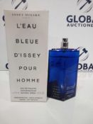 RRP £35 Boxed Brand New Full Tester Bottle Of Issue Miyake L'Eau Blue D'Issey Pour Home 125Ml Eau De