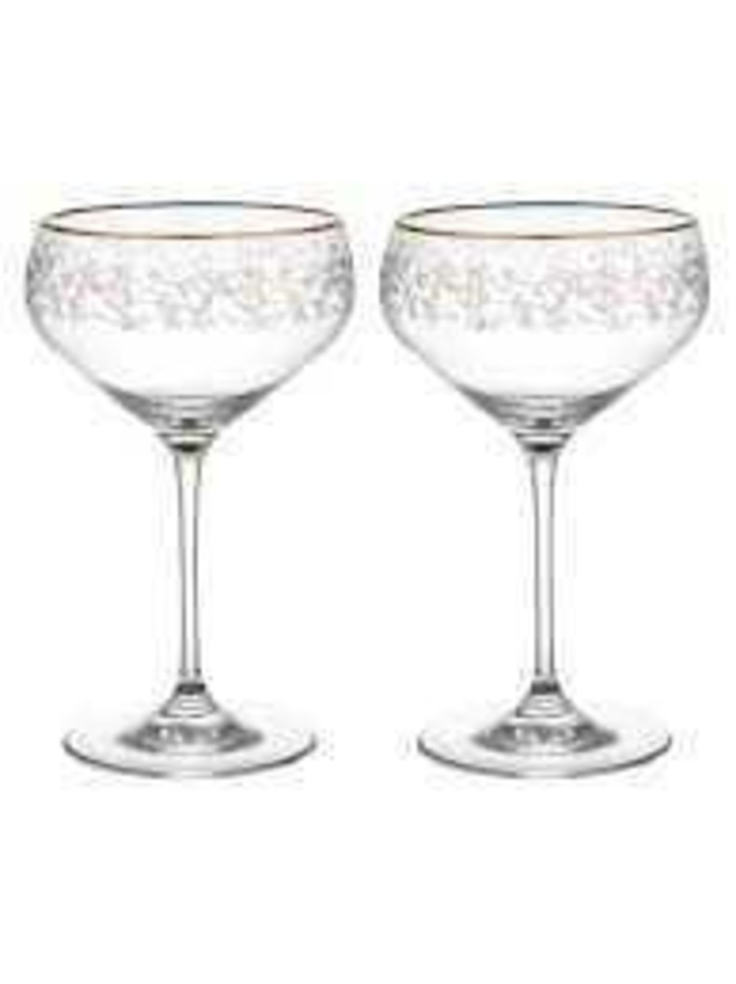 Combined RRP £90 Lot To Contain 3 Boxed Of Croft Collection Swan 2 Coupe Glasses Per Box 380Ml