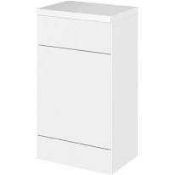 RRP £150 Boxed Nuie Mayford Back To Wall WC Toilet Unit 500Mm Wide X 300Mm Deep - Gloss White