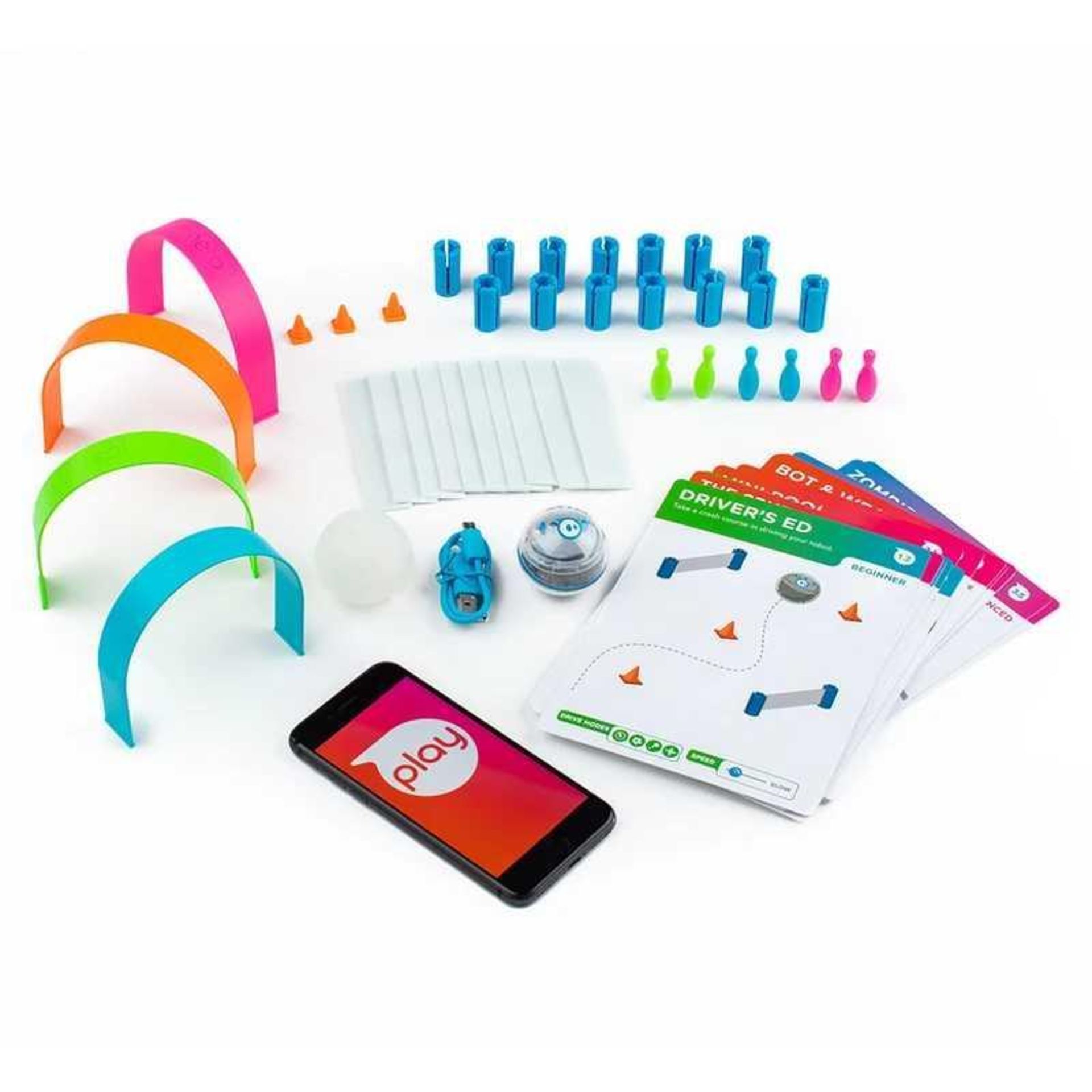 RRP £80 Boxed Sphero Mini Activity Kit With One App Enabled Robot And 28 Piece Construction Set