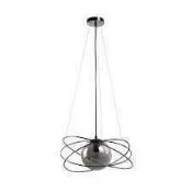 RRP £200 Boxed Satin Pendant Ceiling Light From Debenhams