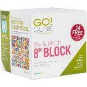 RRP £200 Boxed Accuquilt Go Qube Mix And Match 8-Inch Companion Set