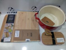 Combined RRP £90 Lot To Contain One Scion Living Bamboo Chopping Board (3375616) 1 Joseph Joseph Cho