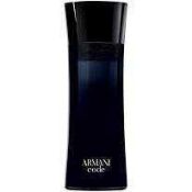 RRP £80 Unboxed Unused Tester Bottle Of Armani Code By Giorgio Armani Eau De Toilette For Men, 75 Ml