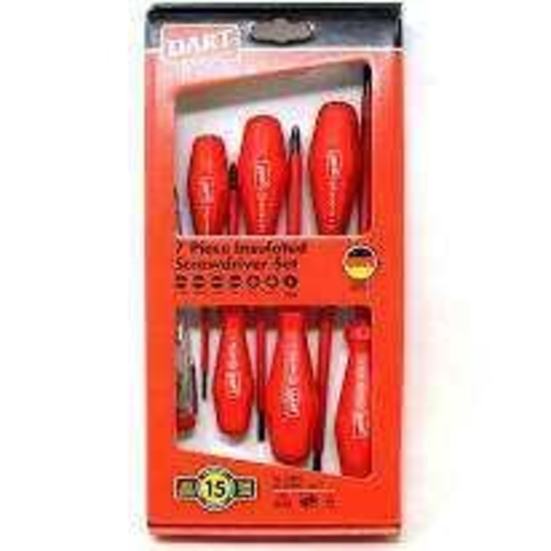 RRP £175 Lot To Contain 5 Boxes Of Dart 7 Piece Insulated Screwdriver Set