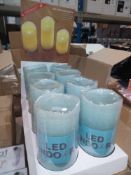 RRP £60 Lot To Contain 8 Assorted Led Flicker Candles