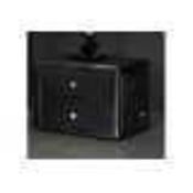 RRP £150 Boxed Furniture In Fashion Verona Black Bedside Table