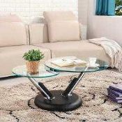 Rrp £200 Boxed Tokyo Rotating Coffee Table In Black
