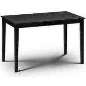 RRP £200 Boxed Hudson Dining Table In Black