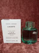 RRP £50 Boxed New Ex Tester 90Ml Bottle Of Lacoste Pour Elle Eau De Toilette Spray