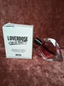 RRP £60 Boxed New Ex Tester Bottle Of Diesel Loverdose Eau De Toilette 75Ml