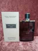 RRP £50 Boxed New Ex Tester Bottle 100Ml Jimmy Choo Man Eau De Toilette