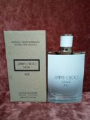 RRP £50 Boxed New Ex Tester 100Ml Bottle Of Jimmy Choo Man Ice Eau De Toilette