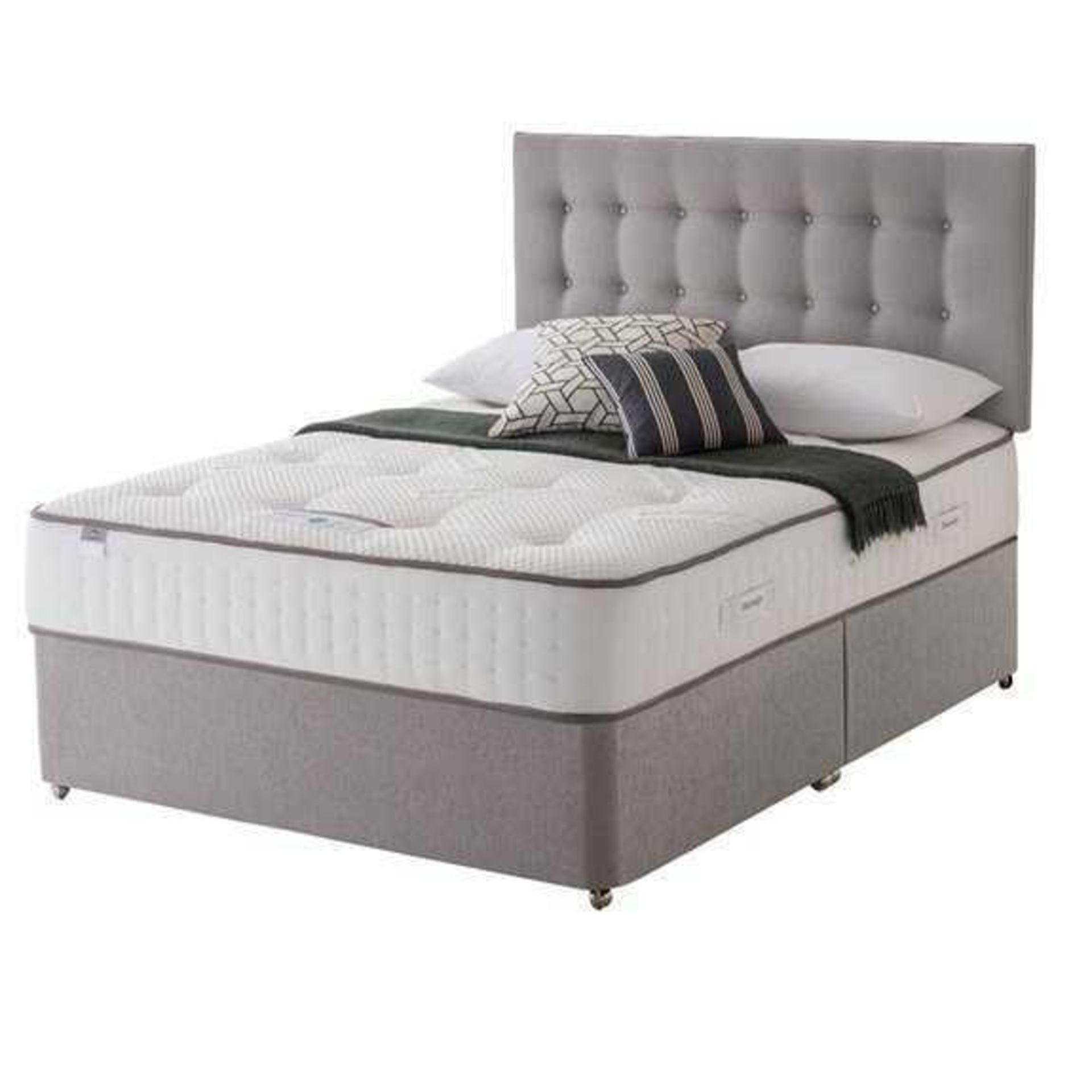 RRP £1770 Ex Showroom Steel 5Ft Divan Bed Bass With Silent Night Mattress - Image 2 of 2