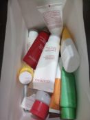 RRP £180 Gucci Gift Bag To Contain Large Assortment Of Clarins Paris Beauty Products To Include Mult