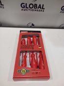 RRP £200 Lot To Contain 5 Boxed Brand New 7 Piece Insulated Screwdriver Sets