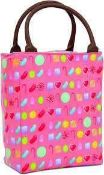 RRP £60 Lot To Contain 12 Pink Candy Lunch Cooler Bags Thermal Insulated