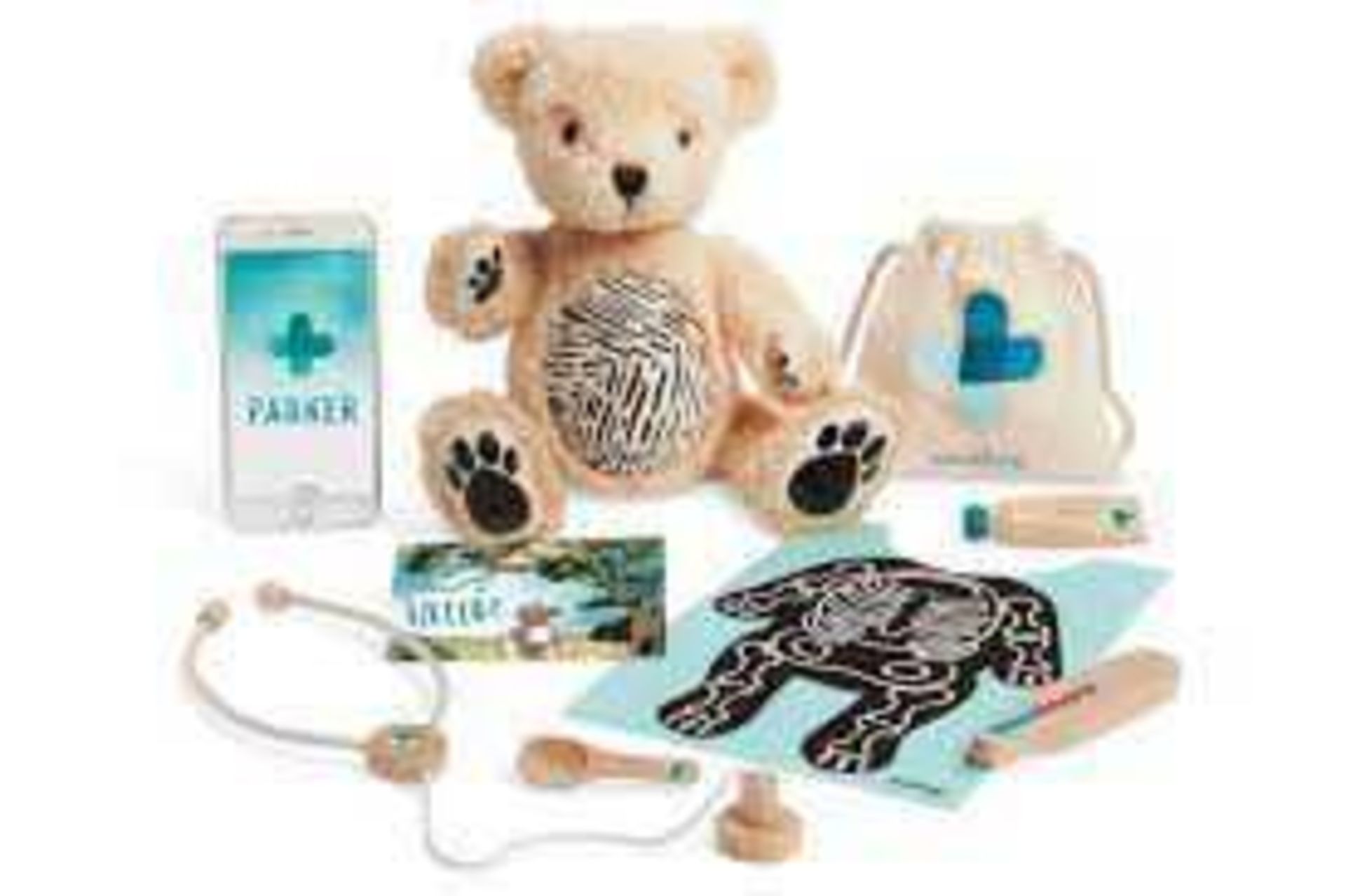 RRP £150 Lot To Contain 3 Boxed Parker + Augmented Reality Bears