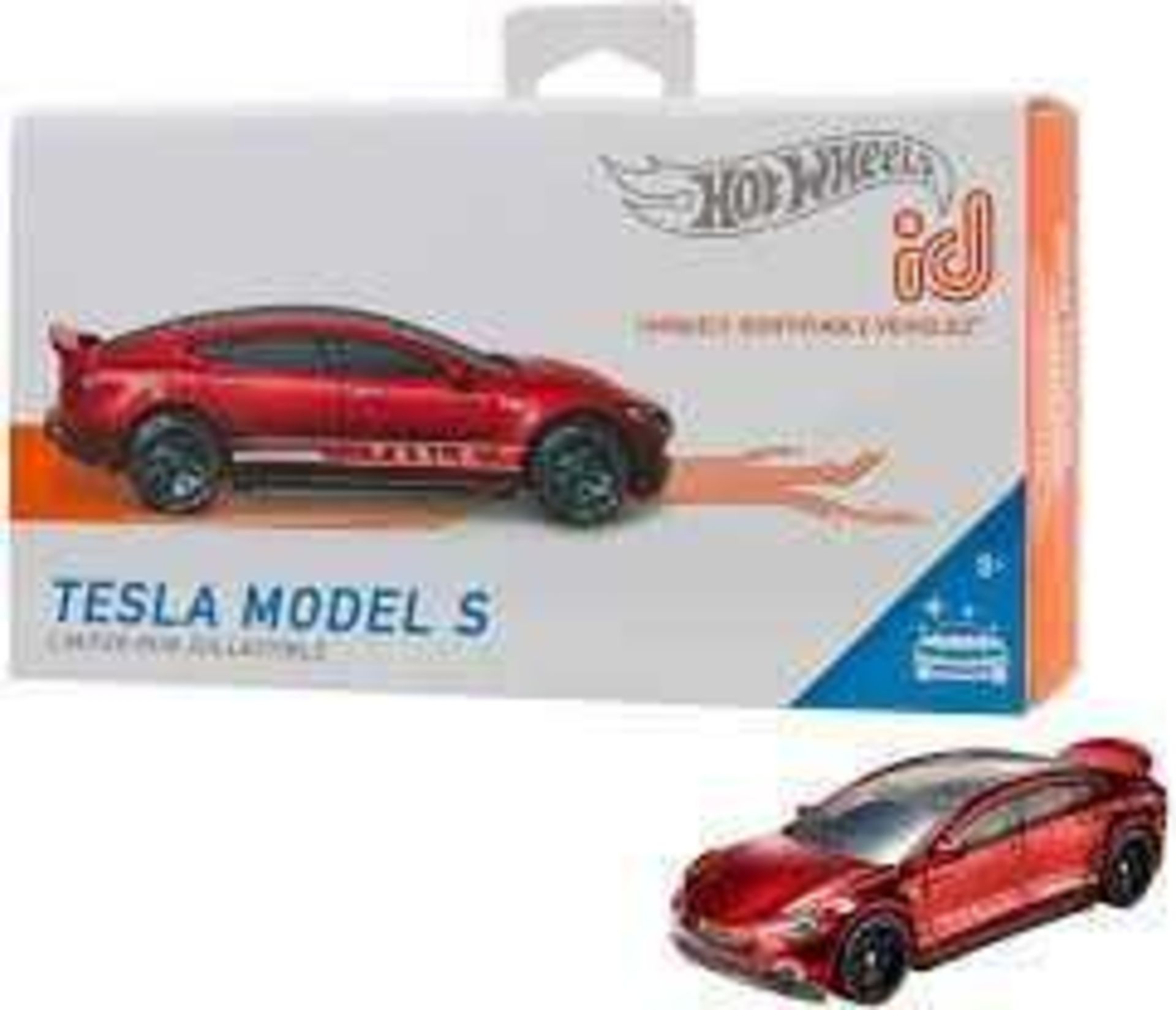 RRP £100 Lot To Contain 10 Boxed Hot Wheels I D Tesla Model S Track Cars