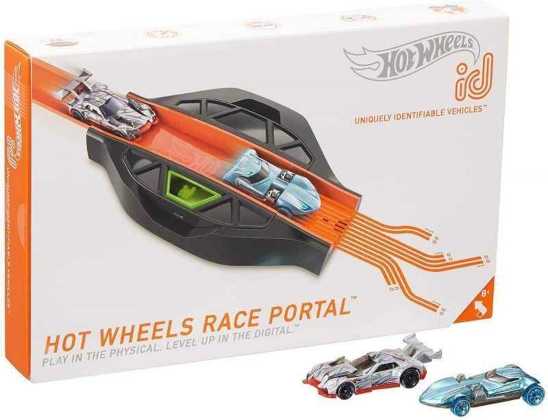 RRP £100 Lot To Contain 2 Boxed Hot Wheels Id Race Portals