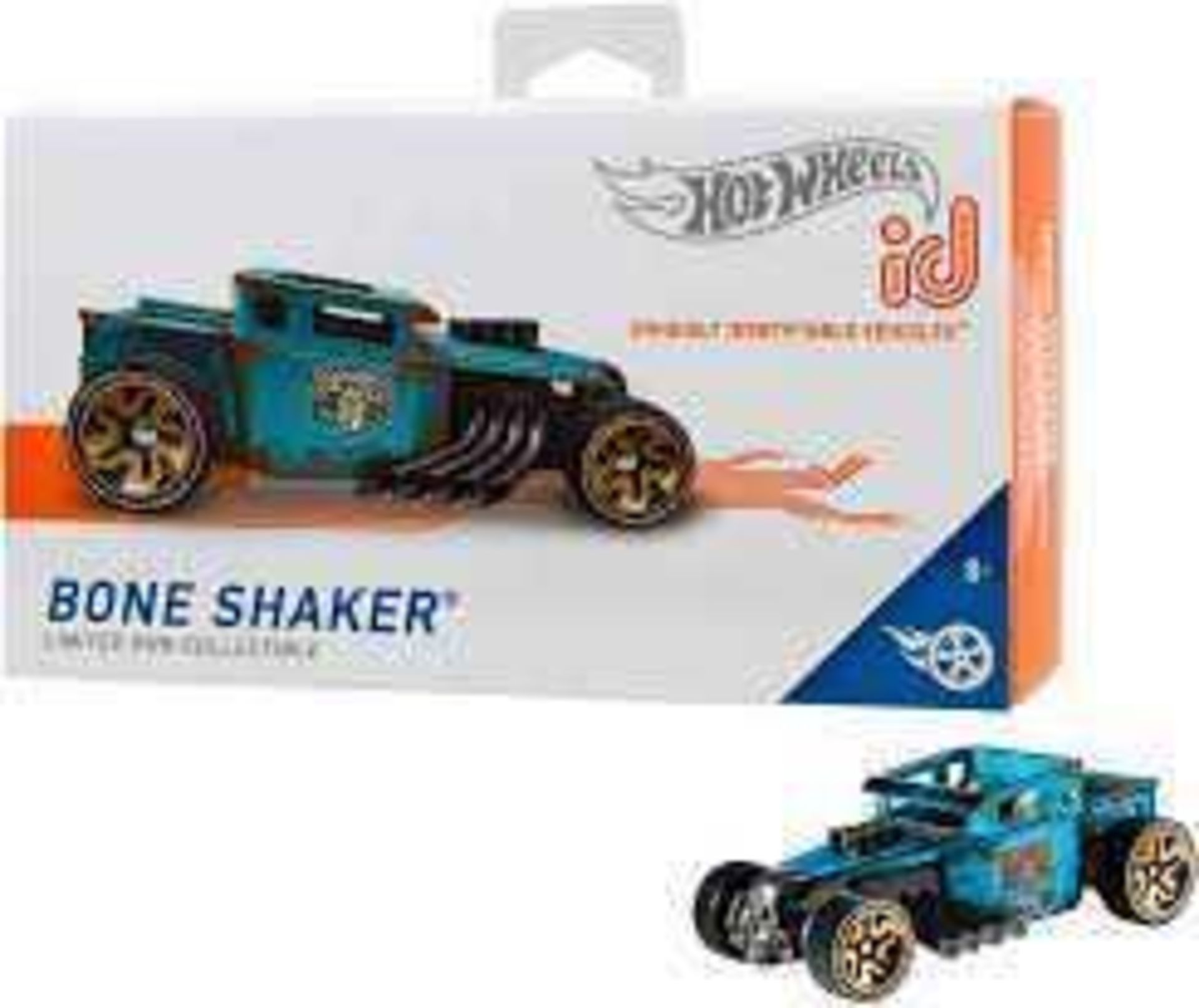 Combined RRP £100. Lot To Contain 10 Boxed Bone Shaker Hotwheels Id Vehicles.