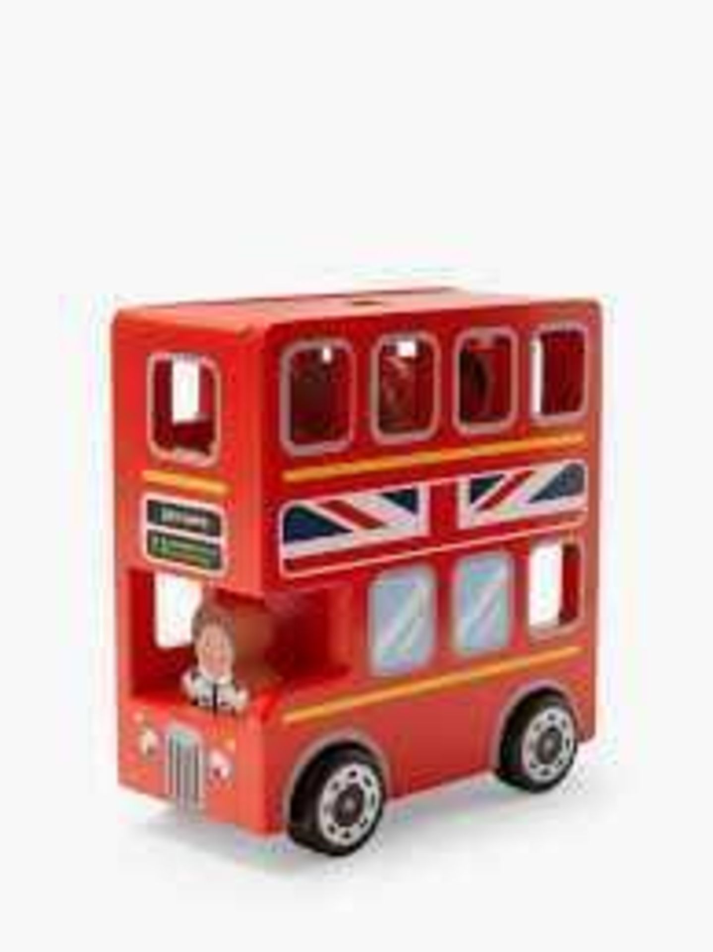 RRP £15 To £25 Boxed John Lewis Assorted Children's Toys To Include Wooden Bus Cash Register & Bin T - Image 2 of 4