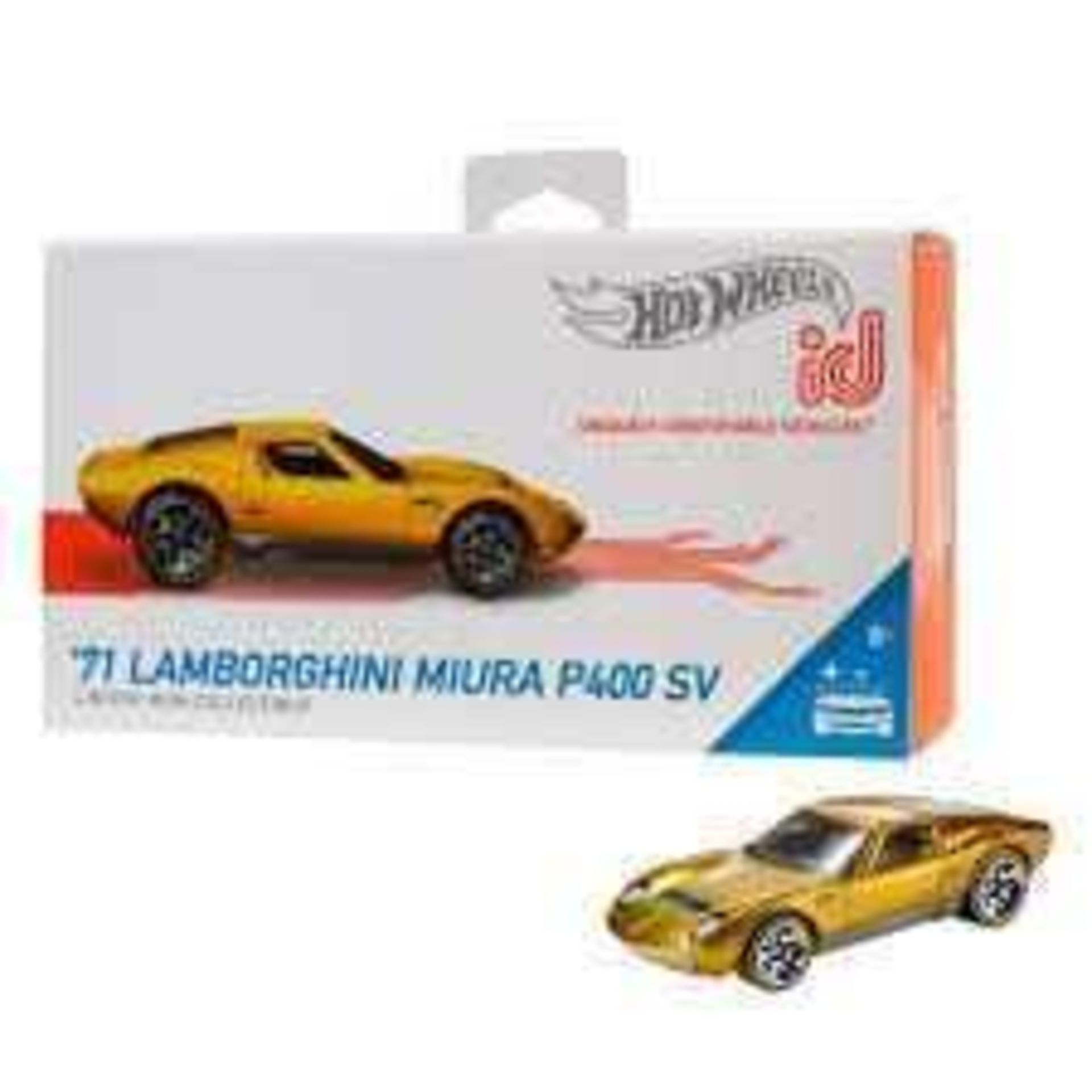 RRP £10 Each Boxed Hot Wheels Id 71 Lamborghini Miura P400 Sv Cars - Image 2 of 2