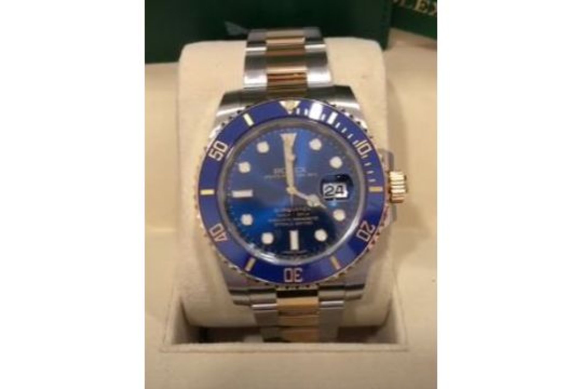 RRP £18,000 Rolex Submariner Stainless Steel & Gold Blue Dial, Blue Bezel, Model Number 116613Lb,