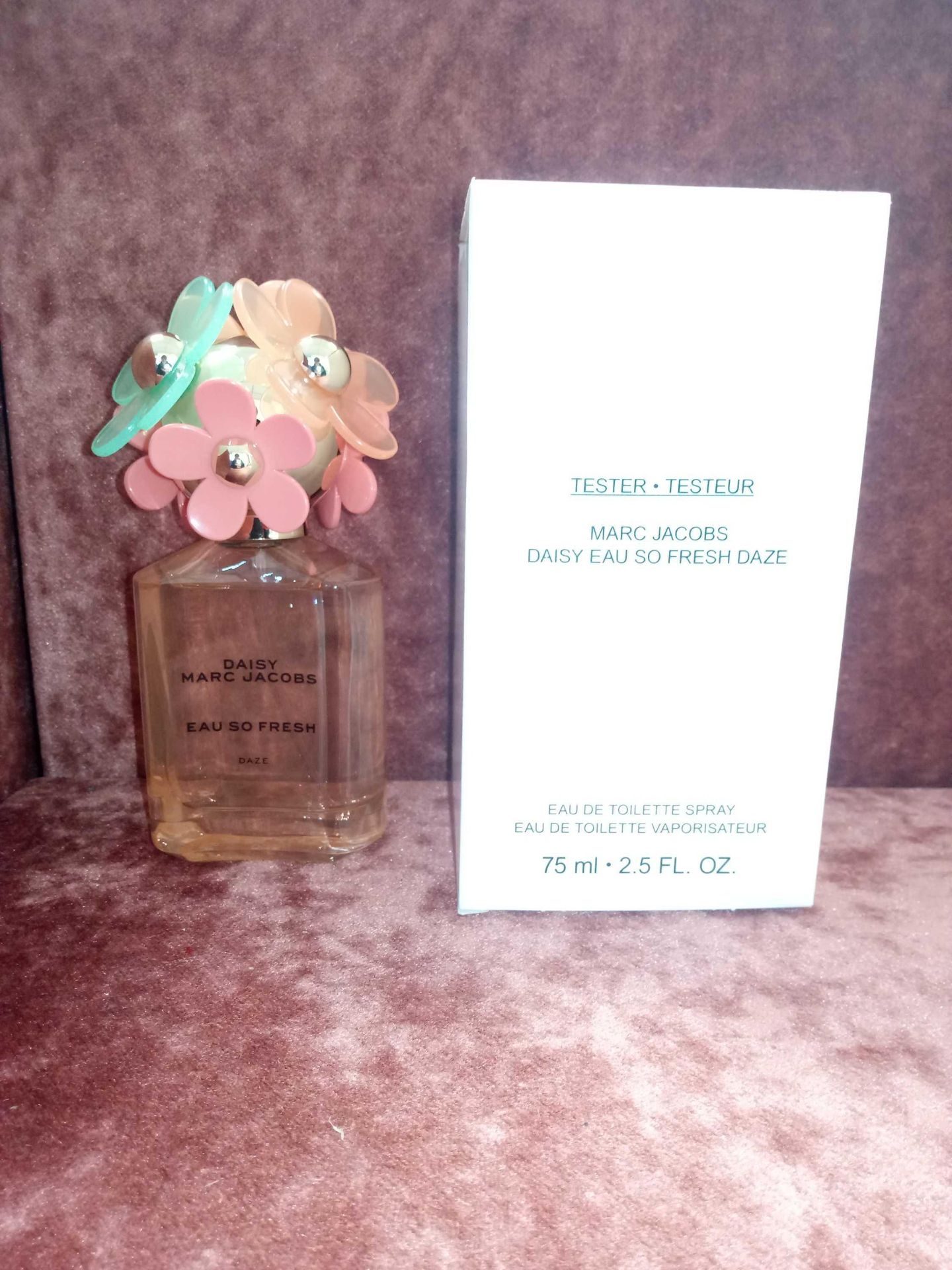 RRP £70 Boxed Unused Ex-Display Tester Bottle Of Marc Jacobs Daisy Eau So Fresh Daze Edt 75Ml Natura