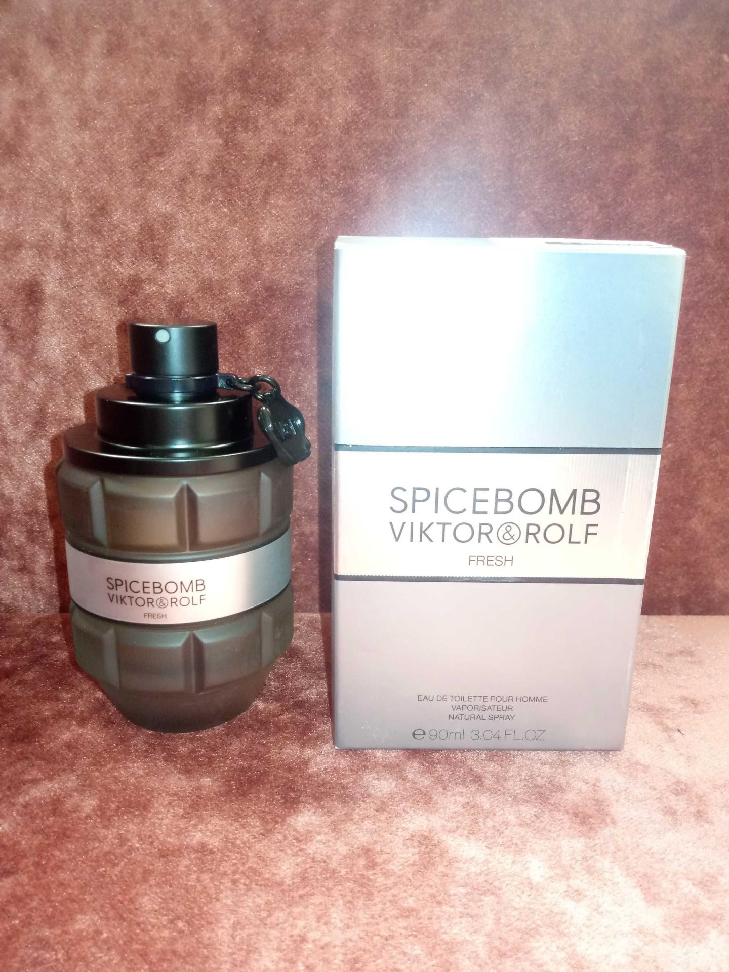 RRP £75 Boxed Unused Ex-Display Tester Bottle Of Viktor & Rolf Spicebomb Fresh 90Ml Edt Natural Spra