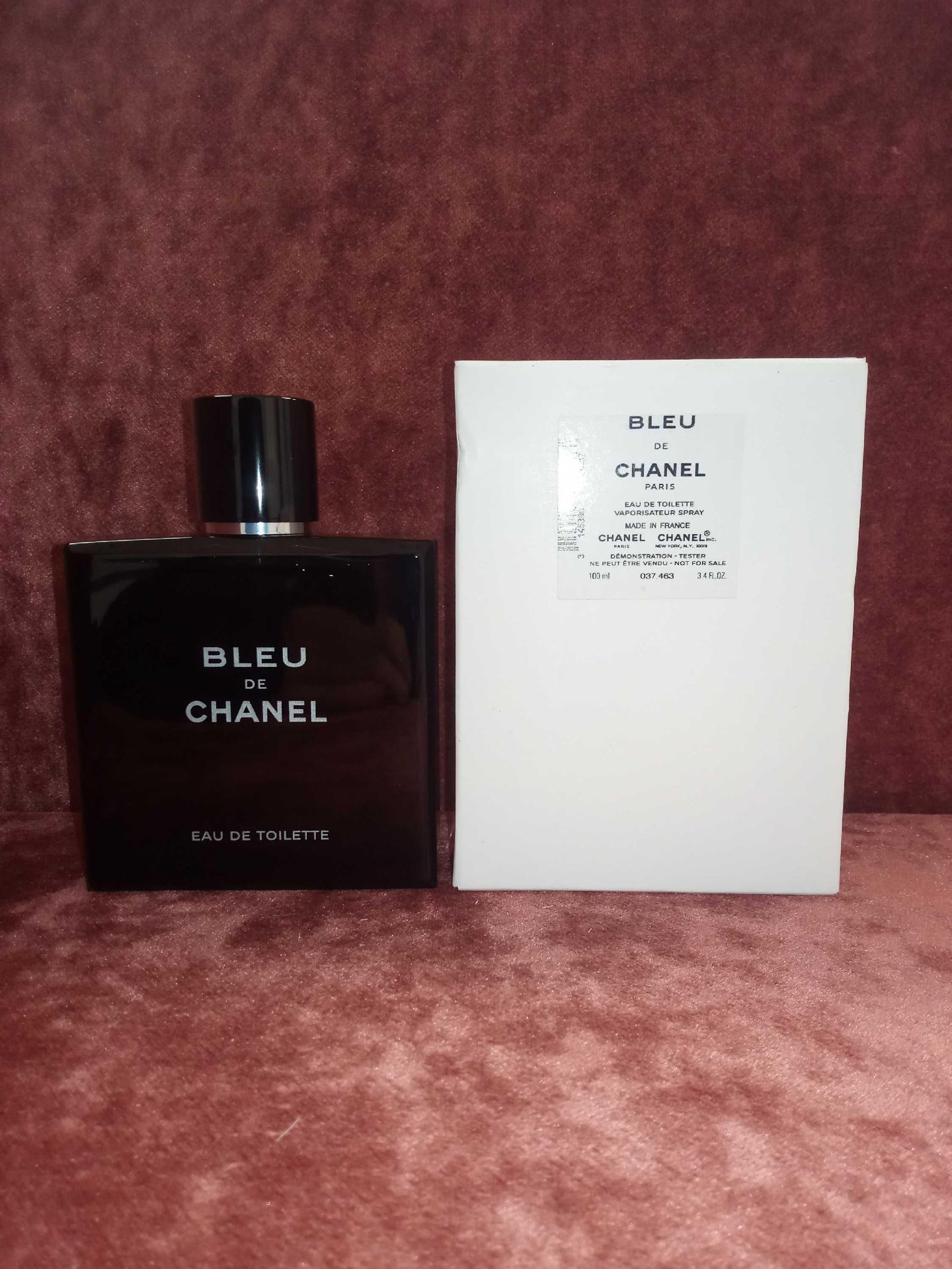 RRP £115 Boxed Unused Ex-Display Tester Bottle Of Chanel Bleu De Chanel Paris 100Ml Edt Natural Spra