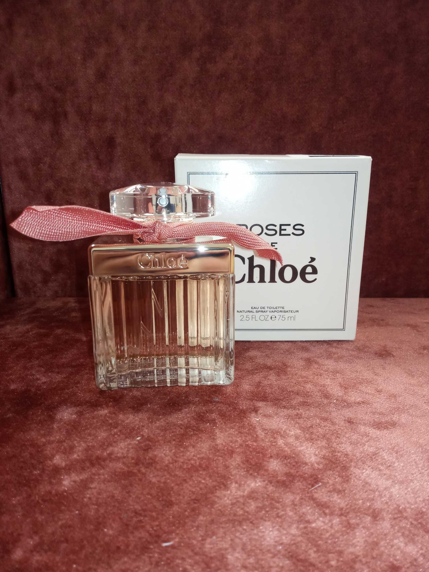 RRP £80 Boxed Unused Ex-Display Tester Bottle Of Roses De Chloe Edt 75Ml Natural Spray Vaporisateur