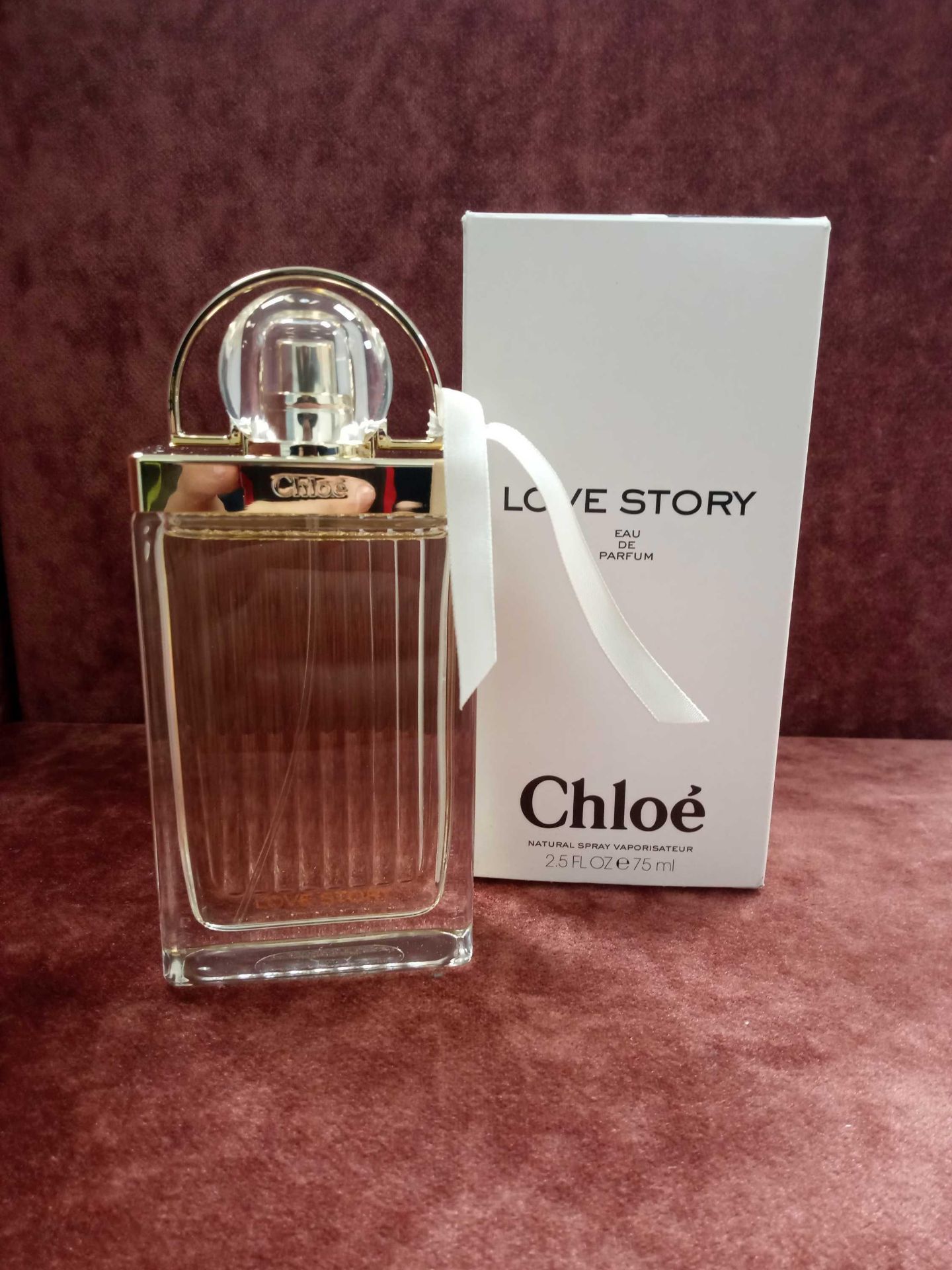 RRP £70 Boxed Unused Ex-Display Tester Bottle Of 75Ml Chloe Love Story Edp Natural Spray Vaporisateu